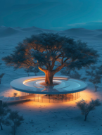 Contemporary living space design